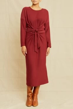 Russo Fleece Dress - Mulberry