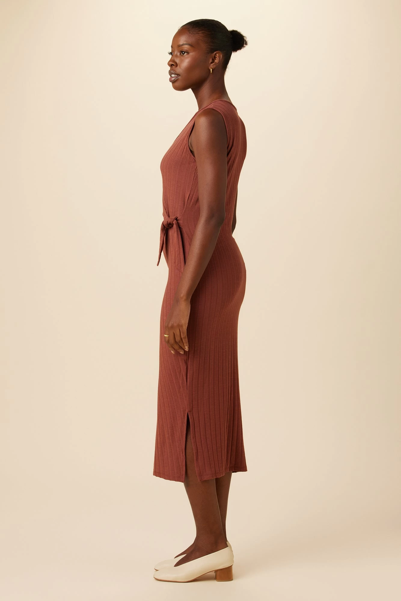 Cornelia Provence Rib Dress - Earth 2 Cornelia Provence Rib Dress - Earth - Image 2