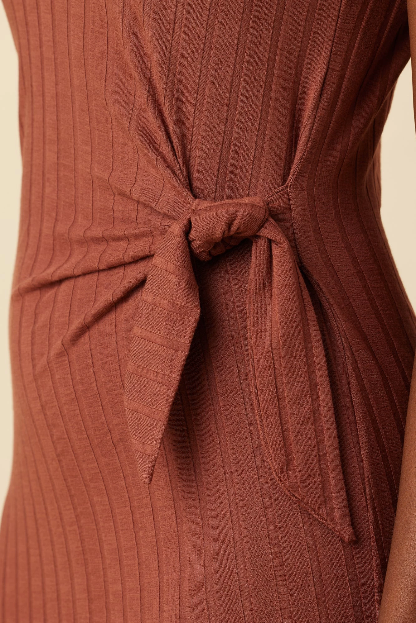 Cornelia Provence Rib Dress - Earth 4 Cornelia Provence Rib Dress - Earth - Image 4