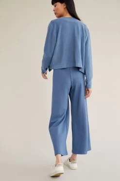 Coco Luxe Fleece Pants -Vibe Wardrobe Shop 0117 Coco Luxe Tempest Blue 05081 web