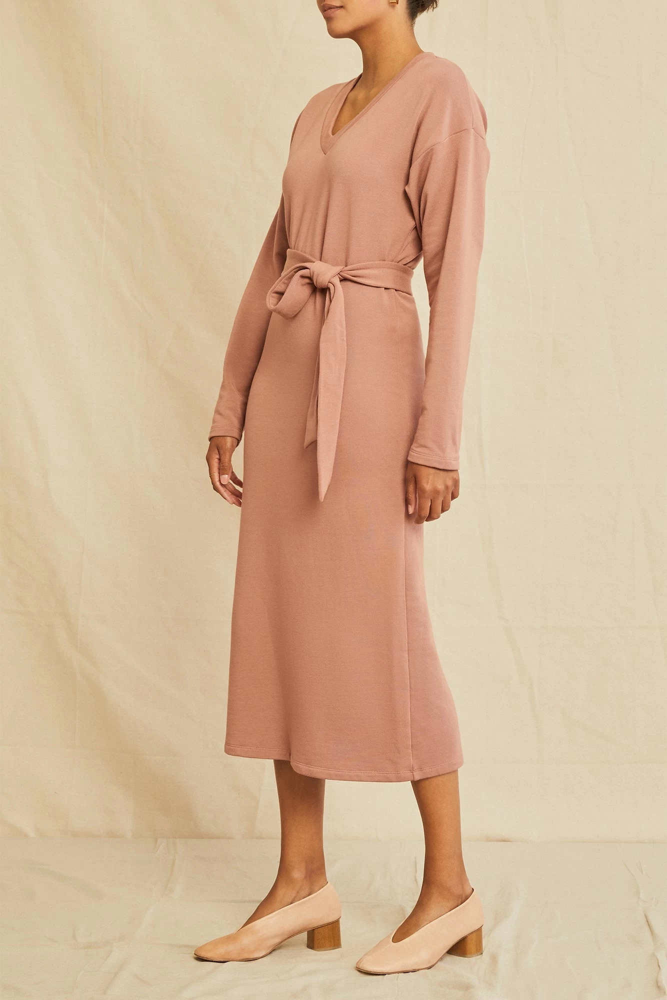 Ava Luxe Fleece Dress - Quartz 2 Ava Luxe Fleece Dress - Quartz - Image 2