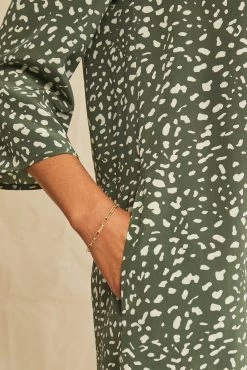 Sandrine Washable Silk Dress - Rocher Dot -Vibe Wardrobe Shop 0135 Sandrine Rocher Dot 3188 web fd0f0808 1d41 40cb 841b 745ac17fb124