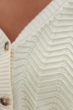 Karina Organic Cotton Cardigan - Mint Ivory - ReAmour -Vibe Wardrobe Shop 0213 Karina Mint Ivory 1248 web 90d9d0a5 81cf 41f2 91b4 490735228444