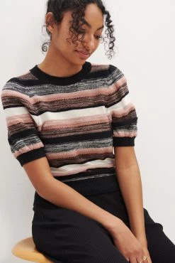 Audre Sweater Tee - ReAmour -Vibe Wardrobe Shop 0216 Audre Melange Stripe 5584 web bccde9de 10f6 483a 918c 855f54e1835a