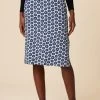 Vindy Reverie Knit Skirt - Calico Navy