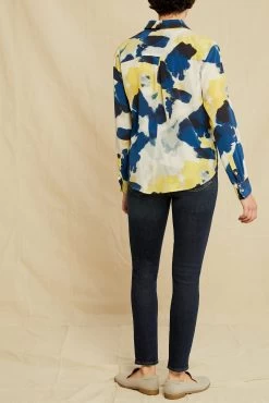 Bixby Washable Silk Blouse - Dusk -Vibe Wardrobe Shop 0263 Bixby Dusk Print 5156 web 2d875974 1c81 4426 bdaa 9c1dc0ca037a