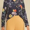 Bixby Washable Silk Blouse - Provence Floral