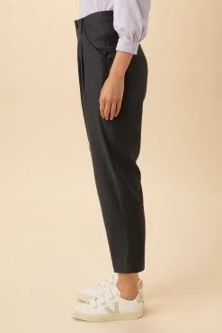 Larisa Femme Fete Stretch Pant - Pewter -Vibe Wardrobe Shop 02 10074R1 Larisa Stretch Pewter 2