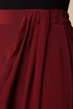 Sosi Washable Silk Wrap Skirt - Sumac -Vibe Wardrobe Shop 02 10173 Sosi Sumac 5