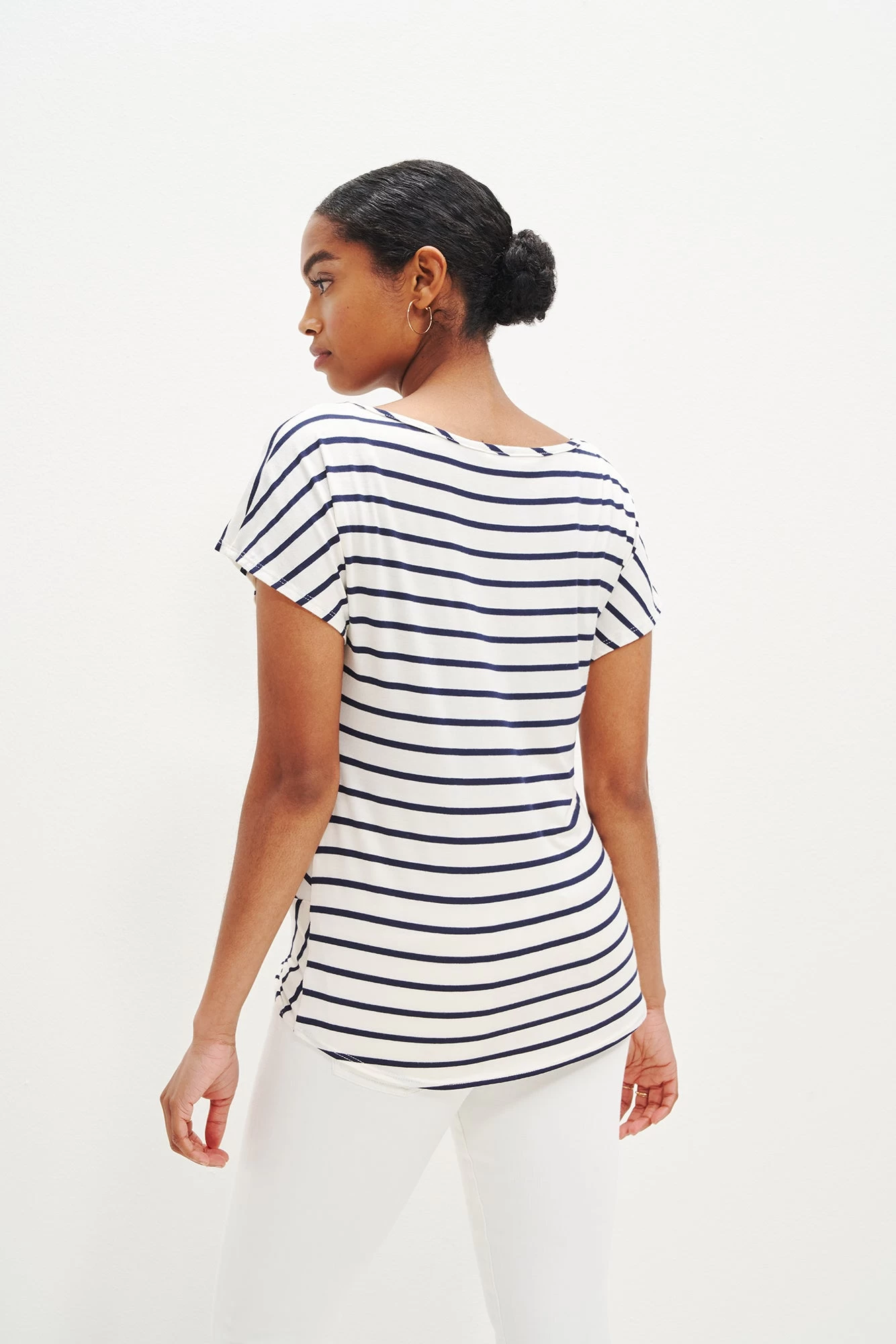 Bianca Dream Knit Top - Marine Stripe - Image 4