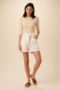 Milo Femme Fête Short - Salt -Vibe Wardrobe Shop 0341 Milo Short Salt 5