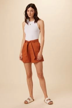Milo Femme Fête Short - Terracota -Vibe Wardrobe Shop 0341 Milo Short Terracotta 5