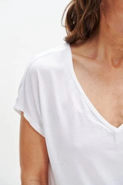 Wray Silken Modal Tee - White -Vibe Wardrobe Shop 0347 Wray Tee White 0228 web e07f4770 6de6 4ea2 8873 a9a27ebf986b