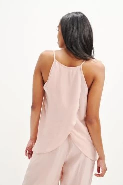 Gretta Cottonseed Cupro Tank - Rose -Vibe Wardrobe Shop 0350 Gretta Top Rose 1166 web 00e52bb6 eb3a 4e25 8bba 6956d0e8df14
