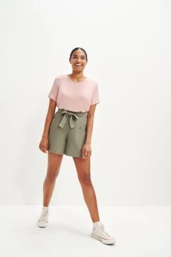 Berkeley Dream Rib Tee - Rose -Vibe Wardrobe Shop 0372 SS Berkeley Dream Rib Rose 0682 Web f5e8da7a 66af 4113 9350 c00b6ae34691