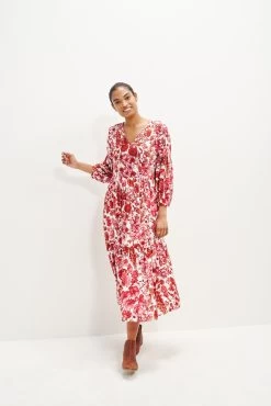 Faye Nouveau Silk Dress -Vibe Wardrobe Shop 0374 Faye Elsinore Floral 1842 web