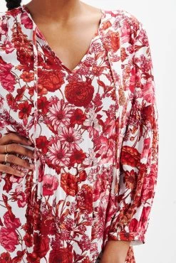 Faye Nouveau Silk Dress -Vibe Wardrobe Shop 0374 Faye Elsinore Floral 1857 web