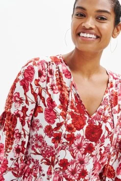 Faye Nouveau Silk Dress -Vibe Wardrobe Shop 0374 Faye Elsinore Floral 1866 web