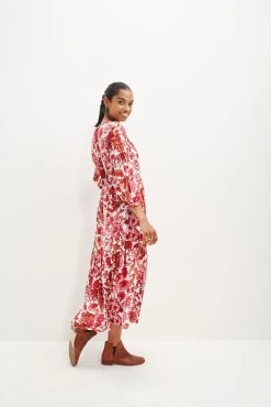 Faye Nouveau Silk Dress -Vibe Wardrobe Shop 0374 Faye Elsinore Floral 1877 web