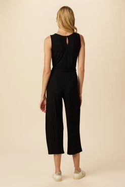 Briar Provence Rib Jumpsuit - Black 7 Briar Provence Rib Jumpsuit - Black -Vibe Wardrobe Shop 0389 Briar Black 3