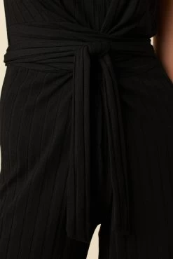 Briar Provence Rib Jumpsuit - Black 8 Briar Provence Rib Jumpsuit - Black -Vibe Wardrobe Shop 0389 Briar Black 4