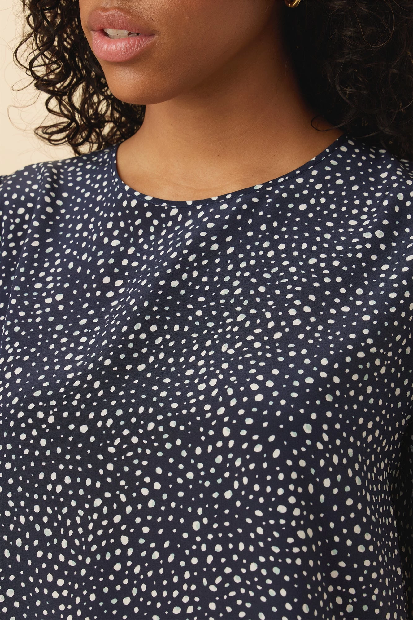 Odilia Washable Silk Blouse - Trieste Dot 4 Odilia Washable Silk Blouse - Trieste Dot - Image 4