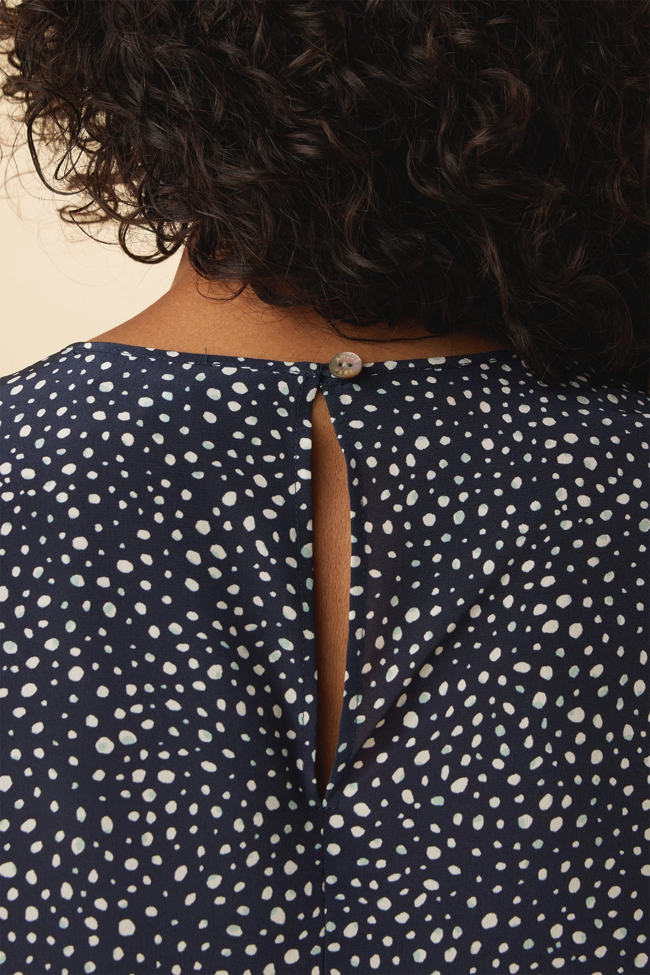 Odilia Washable Silk Blouse - Trieste Dot 5 Odilia Washable Silk Blouse - Trieste Dot - Image 5
