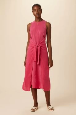 Cortney Cottonseed Cupro Dress - Stargazer