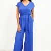Wynnie Cupro Jumpsuit - Lapis