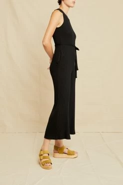 Maja Paris Rib Jumpsuit - Black -Vibe Wardrobe Shop 0475 Maja Black 0771 web 953b34c4 d85e 48d2 942d f22133331c31