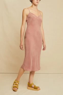 Alessia Cupro Dress - Quartz