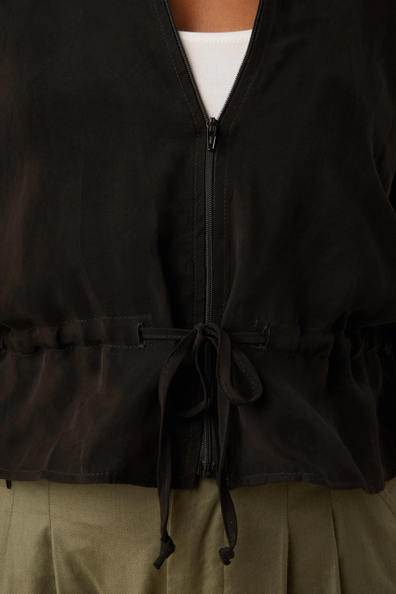 Roux Mixed Cupro Jacket - Black 6 Roux Mixed Cupro Jacket - Black - Image 6