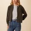 Roux Mixed Cupro Jacket - Olive