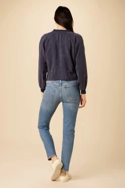 Roux Mixed Cupro Jacket - Ocean -Vibe Wardrobe Shop 0515 Roux Ocean 3