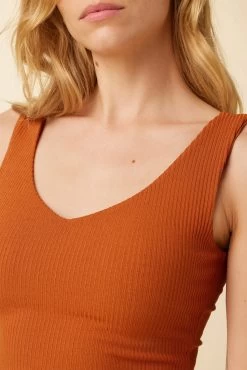 Rosa Paris Rib Tank - Umber - ReAmour -Vibe Wardrobe Shop 0516 Rosa Umber 4 c5db5fb1 f912 4ef4 ba74 c6d3a882f5bb