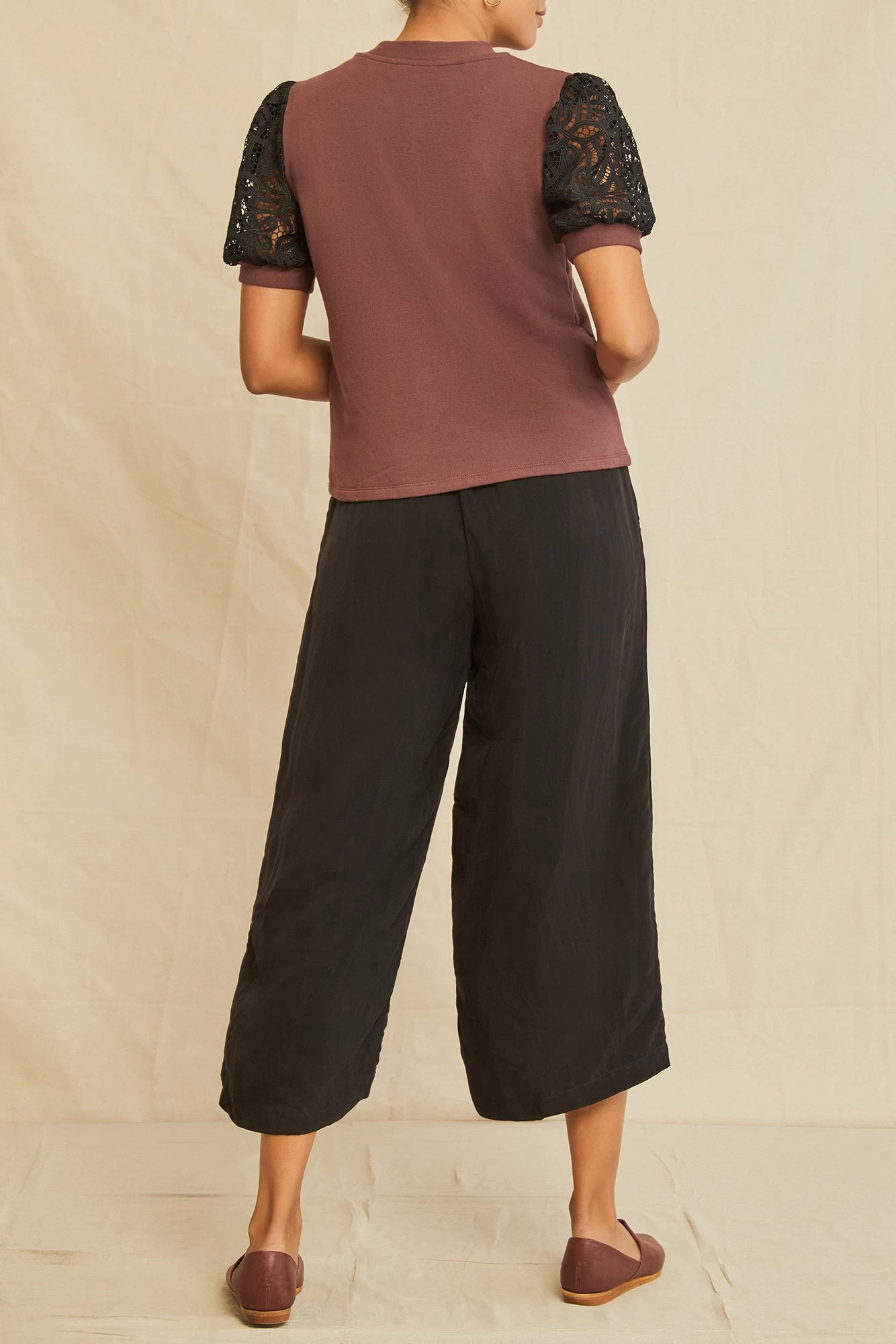 Tisha Luxe Fleece Top - Mocha 4 Tisha Luxe Fleece Top - Mocha - Image 4