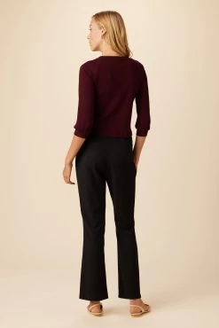 Dia Paris Rib Top - Plum 7 Dia Paris Rib Top - Plum -Vibe Wardrobe Shop 0524 Dia Plum 3