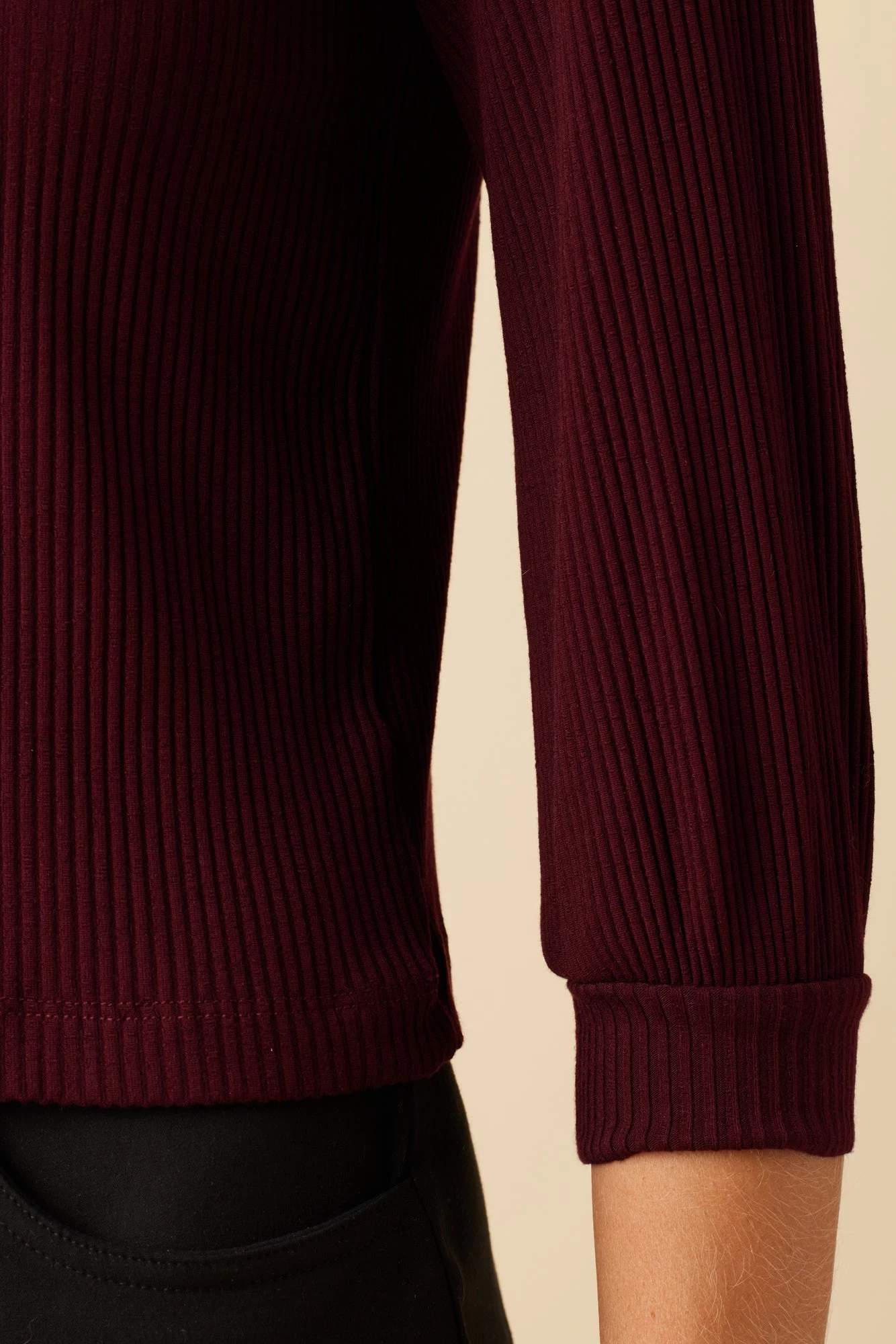 Dia Paris Rib Top - Plum 5 Dia Paris Rib Top - Plum - Image 5