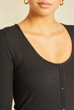 Soraya Paris Rib Dress - Black -Vibe Wardrobe Shop 0530 Soraya Black 1550 web a1cf73ff 9b04 4597 9f63 036f359af1a4