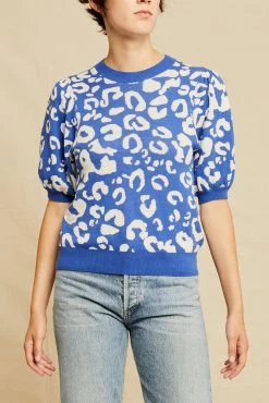 Genesis Sweater - Ivory And Blue - ReAmour