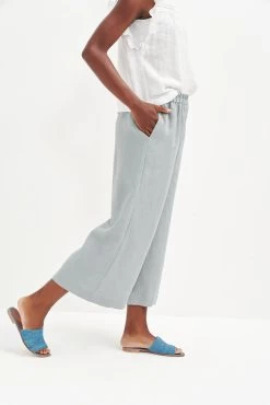Salice Linen Pants - Eucalyptus -Vibe Wardrobe Shop 0558 Salice Linen Eucalyptus 1297 web e9b72792 4efe 448d 88c5 72264e554c27