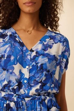 Marianna Viscose Crepe Dress - Cecily Floral -Vibe Wardrobe Shop 0613 Marianna Crepe Cecily 4