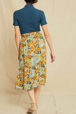 Imani Ecovero Skirt -Vibe Wardrobe Shop 0614 Imani Veranda Floral 1633 web