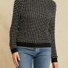 Campbell Organic Cotton Sweater - Black And Ivory - ReAmour