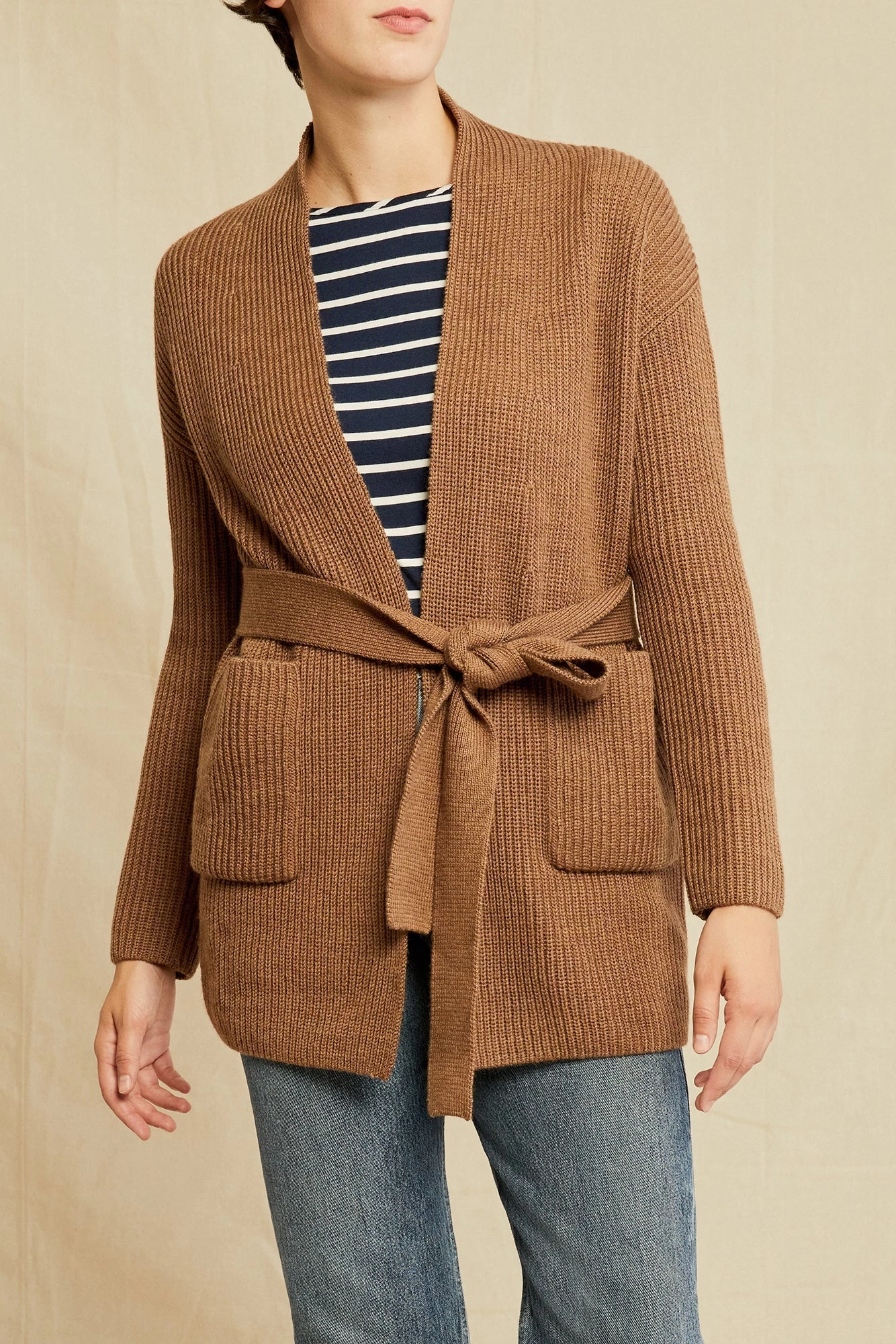 Zuma Wool Cardigan - Toffee - ReAmour 1 Zuma Wool Cardigan - Toffee - ReAmour