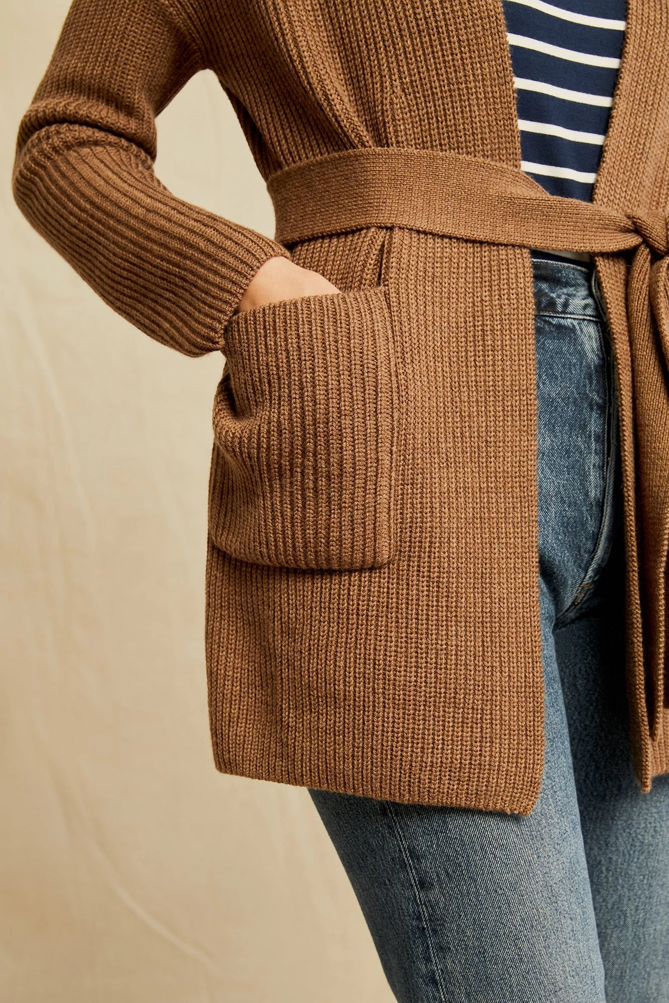 Zuma Wool Cardigan - Toffee - ReAmour 5 Zuma Wool Cardigan - Toffee - ReAmour - Image 5