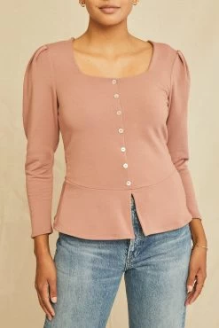 Fitz Luxe Fleece Top - Quartz