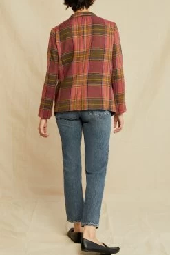 Pippa Wool Blazer - Pink Plaid -Vibe Wardrobe Shop 0664 Pippa Pink Plaid 1184 web cab64b1d fa52 4299 a72e 7451ec0f5fab