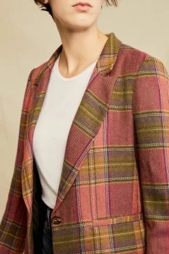 Pippa Wool Blazer - Pink Plaid -Vibe Wardrobe Shop 0664 Pippa Pink Plaid 1202 web 897e9e4e f3ed 46e7 978e f47820ad8730
