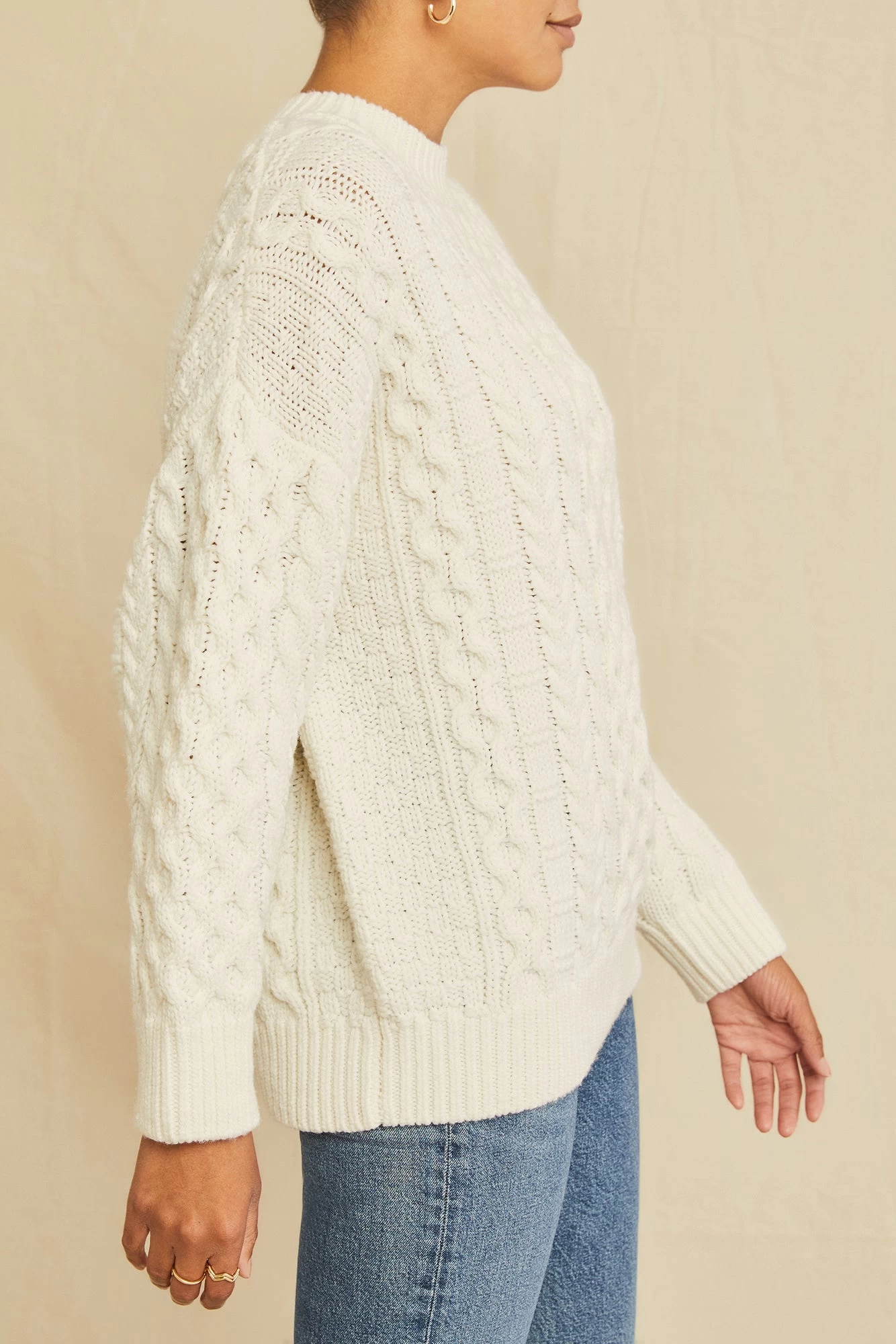 Hope Wool Sweaters - Ivory 2 Hope Wool Sweaters - Ivory - Image 2